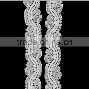 Hot Selling Nylon Spandex and Yarn Lace Trim thumbnail-1