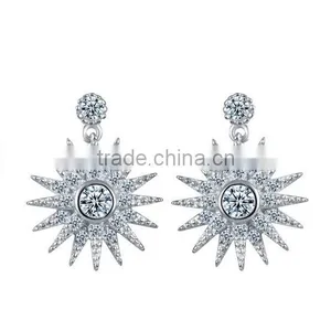 Minimalist Jewelry, Silver Sunshine Stud Earrings, 925 Sterling Silver Sun Earrings thumbnail-2
