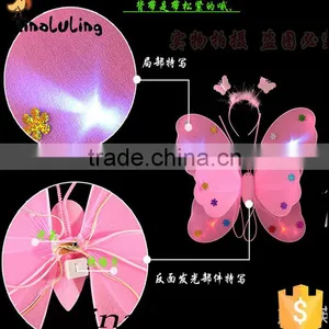 New Fashion Girls Fairy Wings Butterfly Shape LED Wings for Party Decorations Gifts for Gift Items thumbnail-3