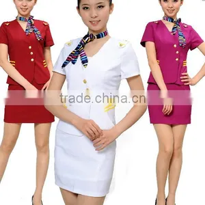 Airline Stewardess Costumes , Stewardess Costume,beautiful Airline Stewardess Uniform/airline Stewardess Suits thumbnail-1