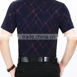 Business Casual Men Mercerized Cotton Short Sleeve Shirt thumbnail-4