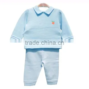 Latest Hot 100% Cotton Best Feeling Kids Sweater Set thumbnail-2