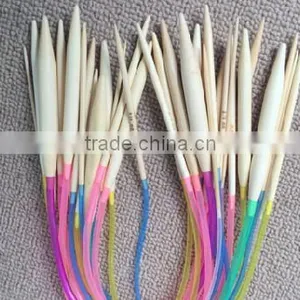 18Pcs/set 40cm Cheap Colorful Plastic Circular Nature Bamboo Circular Knitting Needle Set thumbnail-1