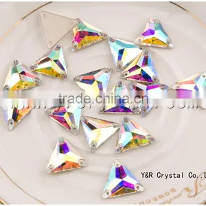 Glass Crystal Stone for Dress Clear AB Sew on Sotne for Dress thumbnail-2