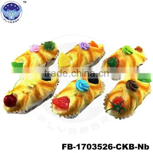 High Quality Toast Bread With Fruit Designs Fake Food Promotional Gifts Simulated Models Wholesale Accessories thumbnail-1