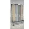 White Large Flooring Display Racks With 4 Castors for Laminate Floor Stores for Exhibit thumbnail-1