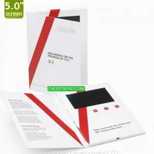 Factory Wholesale Custom Made 2.4 4.3 5 7 10 Inch Blank Paper Lcd Promotional Video Greeting Card Digital Brochure thumbnail-4