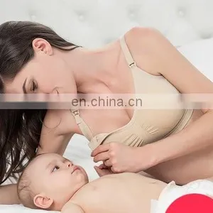Pregnant Maternity Nursing Bra Seamless Wire Free Nursing Bra Underwear thumbnail-5
