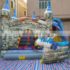 Fancy Giant Used Inflatable Bouncer Castle High Quality Kids Jumping Bouncer Cartoon Bouncer Slide for Commercial for Sale thumbnail-2
