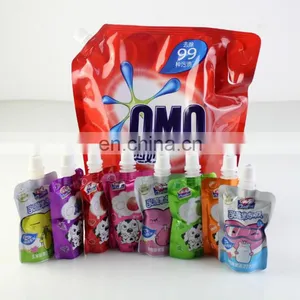 Custom Aluminium Foil Laundry Detergent/jelly/sauce Spout Pouch Plastic Spout for Packaging thumbnail-1