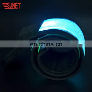 Factory Outlet Led Slap Band Led Slap Wristband Lightning Jogging Armband thumbnail-4