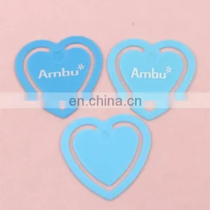 BSCI Promotional High Quality Customized Plastic Heart Bookmark Paper Clip for Kids thumbnail-4