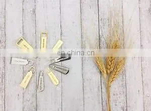 Custom Cool Personalized Brass Metal Zipper Pullers thumbnail-2