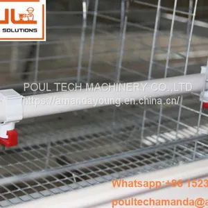 Cameroon Poultry Farm A Frame Automatic Small Chicks Cage & Pullet Cage & Day Old Chick Coop With Nipple Drinker & Drop Cup in Chicken Shed thumbnail-1