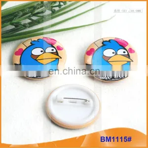 Custom Round Printed Pin Button Badges for Promotion BM1115 thumbnail-1