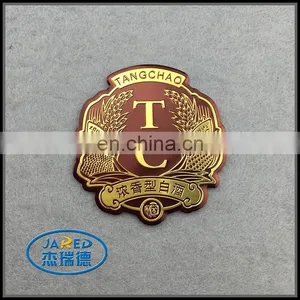 Engraved Letter Metal Crafts 3D Aluminum Wine Label thumbnail-1