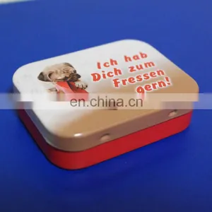 Mini Metal Tin Case With Hinge/altoid Candy Tins thumbnail-4