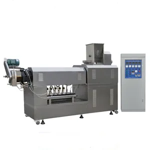 Twin Screw Extruder Rings / Flowers / Balls Corn Puff Extruder Machine Customize thumbnail-1