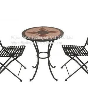 Outdoor Mosaic With Metal Table thumbnail-3