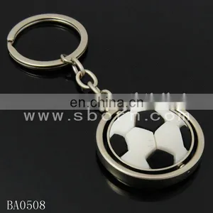 Custom Fancy Metal Basketball Shape Keychain With Epoxy Logo thumbnail-6