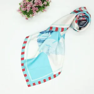 Factory Direct New Pattern Custom Silk Scarf Digital Print Wholesale China thumbnail-2