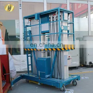 7LSJLII Shandong SevenLift 10 Meter Hydraulic Manual Electric Telescopic Aluminum Man Elevator Lift thumbnail-1