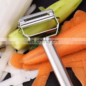 Hot Selling Multifunctional Stainless Steel Planing Grater Vegetable Cutter Fruit Melon Planer Kitchen Peeler thumbnail-2