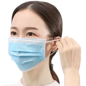 Disposable 3 Ply Non-woven Protective Face Mask thumbnail-1