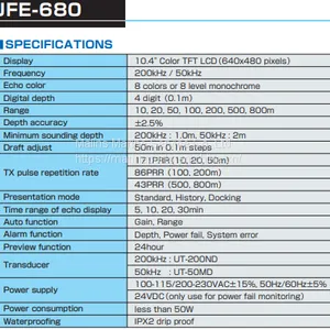 JRC JFE-680 NAVIGATIONAL ECHO SOUNDER thumbnail-5