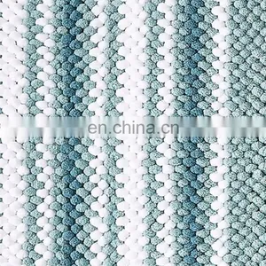 High Quality Waterproof Anti Slippery Hotel Shower Rug Anti Slip Foot Chenille Bath Mat thumbnail-6