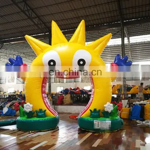 Kids Party Entrance Advertising Decoration Colorful Rainbow Red Heart Blow Up Arches Inflatable Archway thumbnail-5