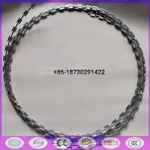 Military Grade Roll Razor Barbed Wire Non Corrosive Resistance Humidity thumbnail-2