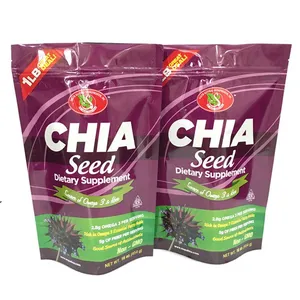 Chia Seed Packaging Bag/stand up Pouch Packaging/food Zipper Packing Bag thumbnail-1