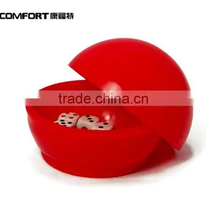Red/black/yellow Round Casino Dice thumbnail-3