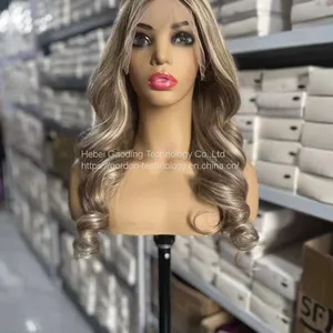 130%/ 150%/ 180% 8C60 Body Wave Full Lace Human Hair Wig With Wholesale Price thumbnail-2
