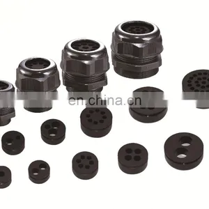 CE RoHS REAH IP68 M12 M16 M25 M32 M42 M50 M63 Waterproof Ip68 Cable Gland Composite Multiple Cable thumbnail-1