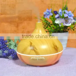 300ml Cool Mist Humidifier Ultrasonic Aroma Essential Oil Diffuser for Office Home Bedroom Living Room Study Yoga Spa Wood Grain thumbnail-5