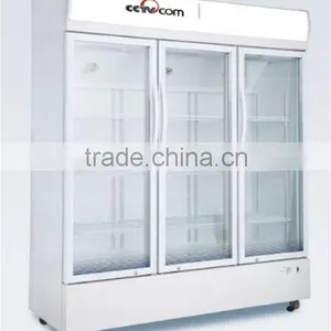 3 Doors Vertical Beverage Cooler / Display Big Cooler thumbnail-5