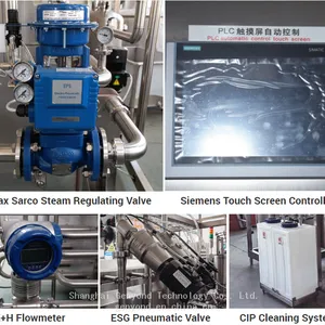 High Temperature Tubular Type Uht Sterilizing Machine Milk Uht Sterilization Plant Stainless Steel Beverage Fruit Juice Pasteurizer Pipeline Uht Sterilizer thumbnail-2