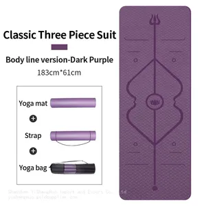 Custom Logo Fitness Anti-slip Boldfit Tpe Yoga Mat Thermoplastic Elastomer Yoga Mat thumbnail-1