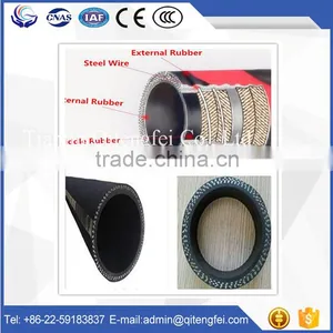 Industrial Hydraulic Rubber Hose Flexible Hose With Flange End High Pressure Rubber Hose thumbnail-1