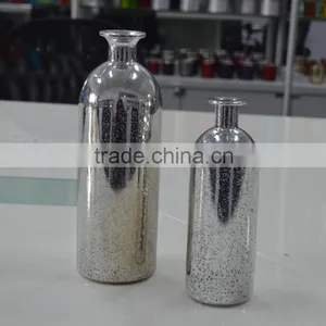 Small Size Silver Illuminated Flower Vase Silver Vases thumbnail-5
