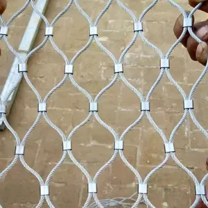 Industrial Safety Stainless Steel Rope Mesh Compatible With Guardrail and Cage Systems thumbnail-2