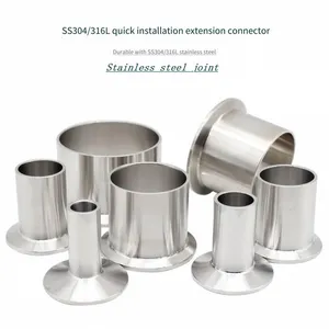 Stainless Steel Extended Quick-connect Fitting, Thickened, Available in 50-length and 60-length, Accessories for Sanitary Containers and Equipment, Quick-clamp Fitting for Import and Export thumbnail-1