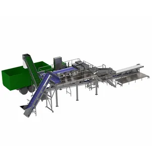 Juicing 1T/H Sweet Corn Glutinous Niblet Kernel Peeling Wash Cooking Cooling Sterilization Tin Cans Packing Processing Making Line Pulping Crushing thumbnail-3