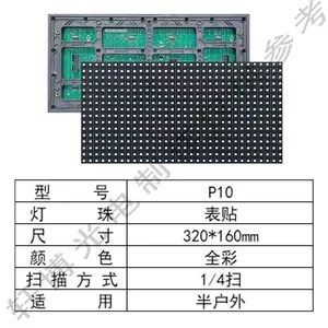 P10 Dual-color LED Module Display (32×16 Pixels), 12-port Constant Current Drive, 5020 IC, Outdoor High Definition thumbnail-4