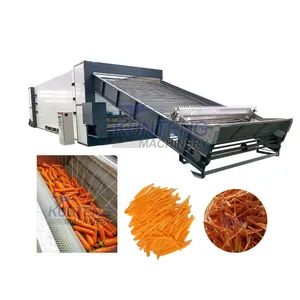 Vegetable Dryer Cassava Carrot Drying Machine Onion Ginger Washing Cutting Drying Plant EPC thumbnail-1