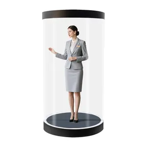 HoloZun Volume Light Naked Eye 3D Holographic Display Cabinet, Glass-Free Hologram Terminal for Digital Human,Education & Immersive Commercial Show thumbnail-1