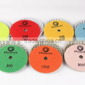 Wet and Dry Flexible Resin Diamond Floor Polishing Pads For Marble thumbnail-2