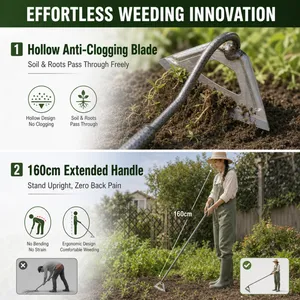 Weeding Hoe For Bulgaria Romania Serbia Farm Supply 160cm Handle Hollow Blade Soil Loosening Tool For Tool Dealers